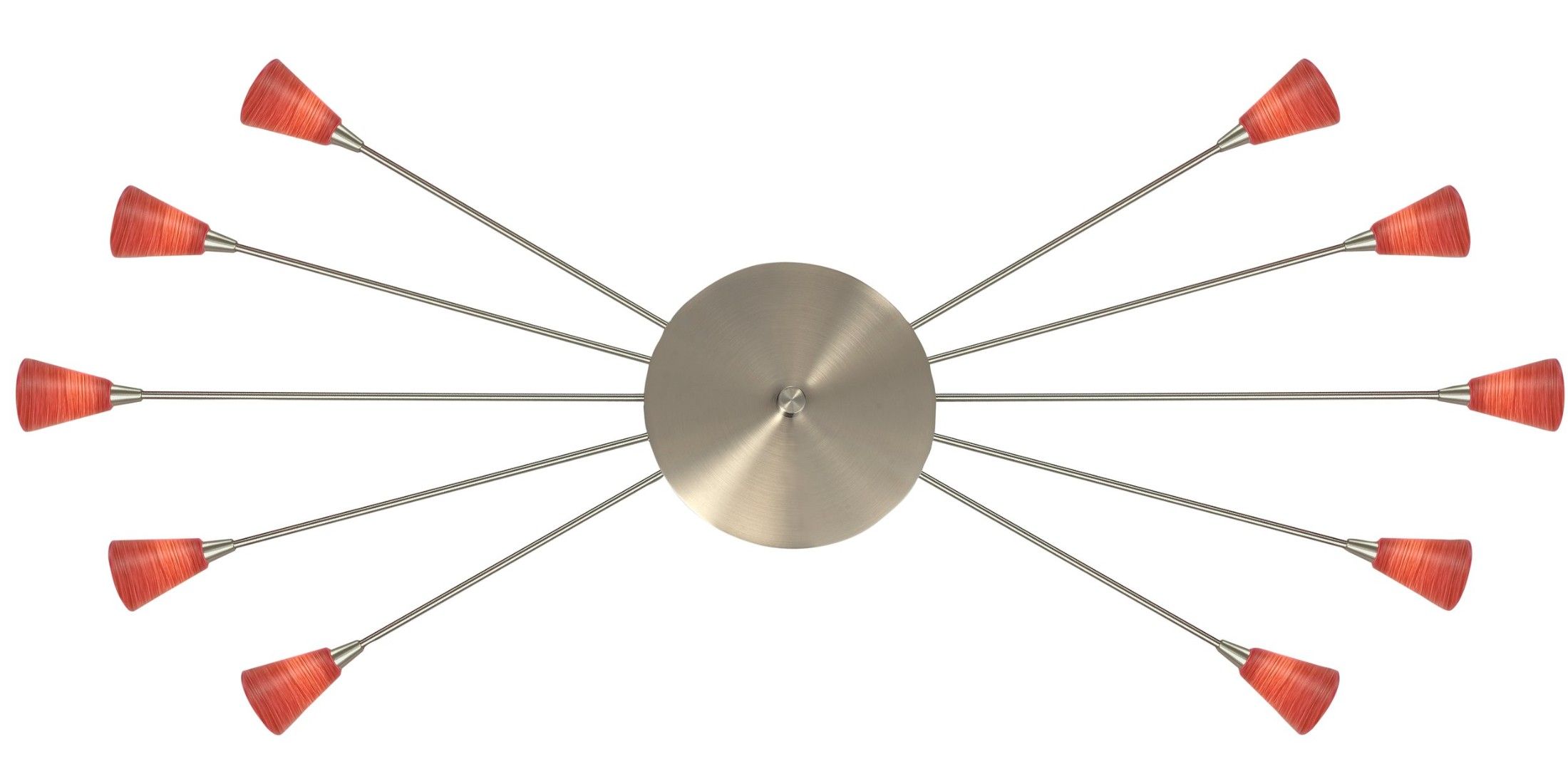 Kasungu Ceiling Chandelier Spot Red/Silver
