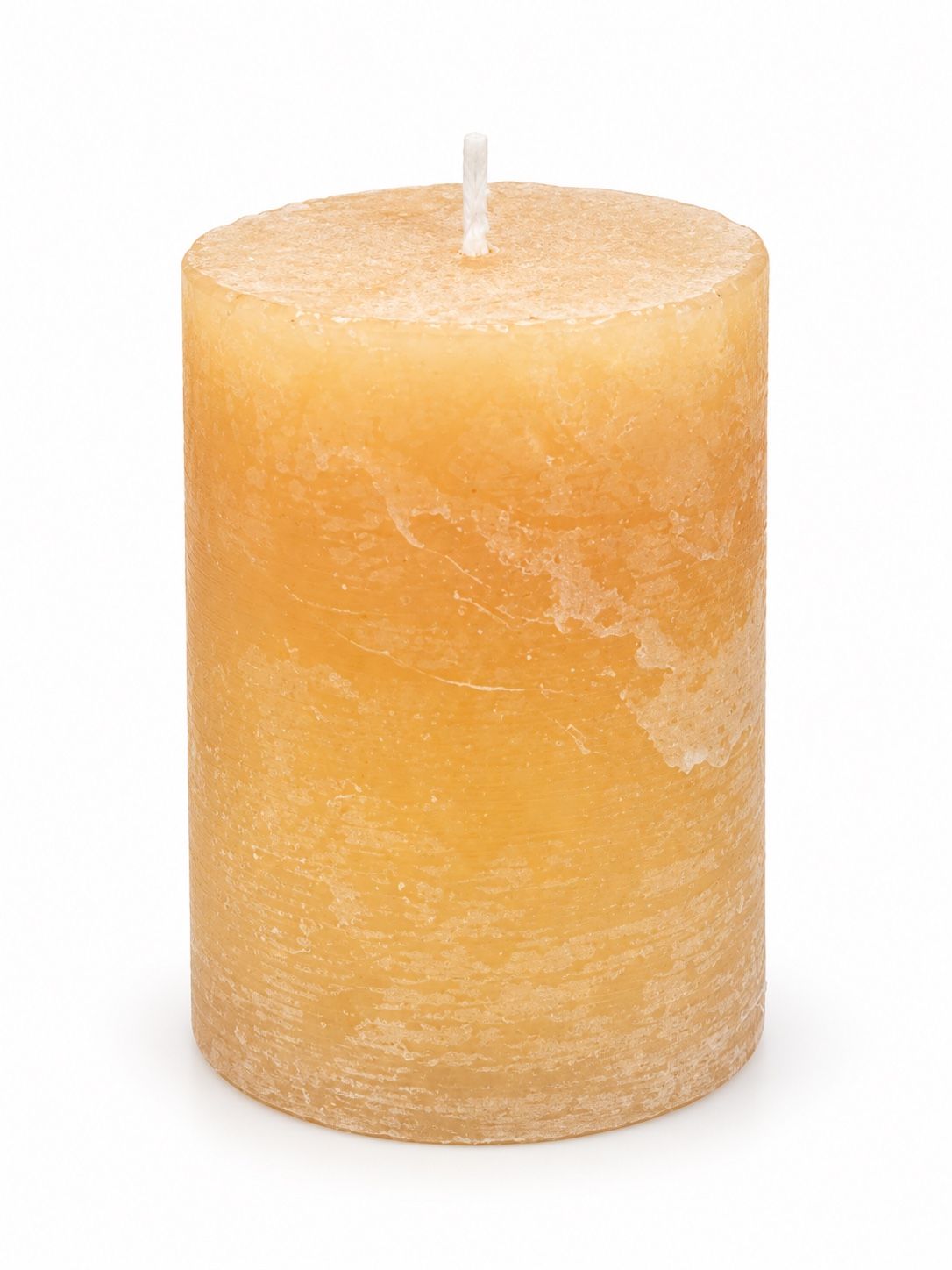 Rustic Honey Beige Pillar Candle