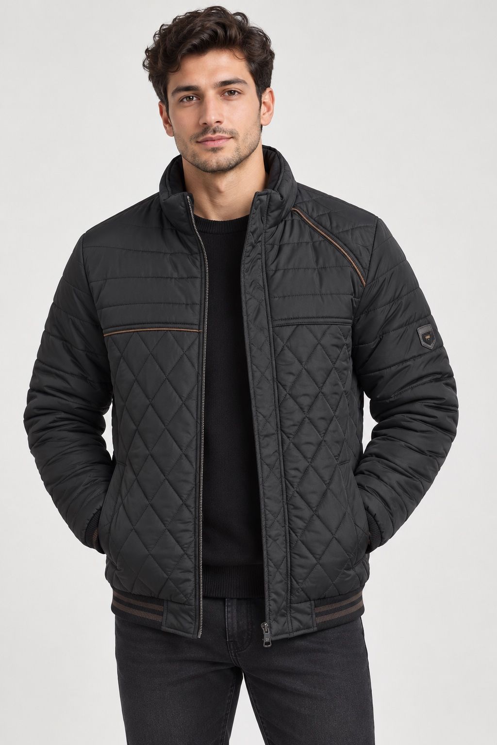 ZPJV Garments Men’s Black Quilted Jacket