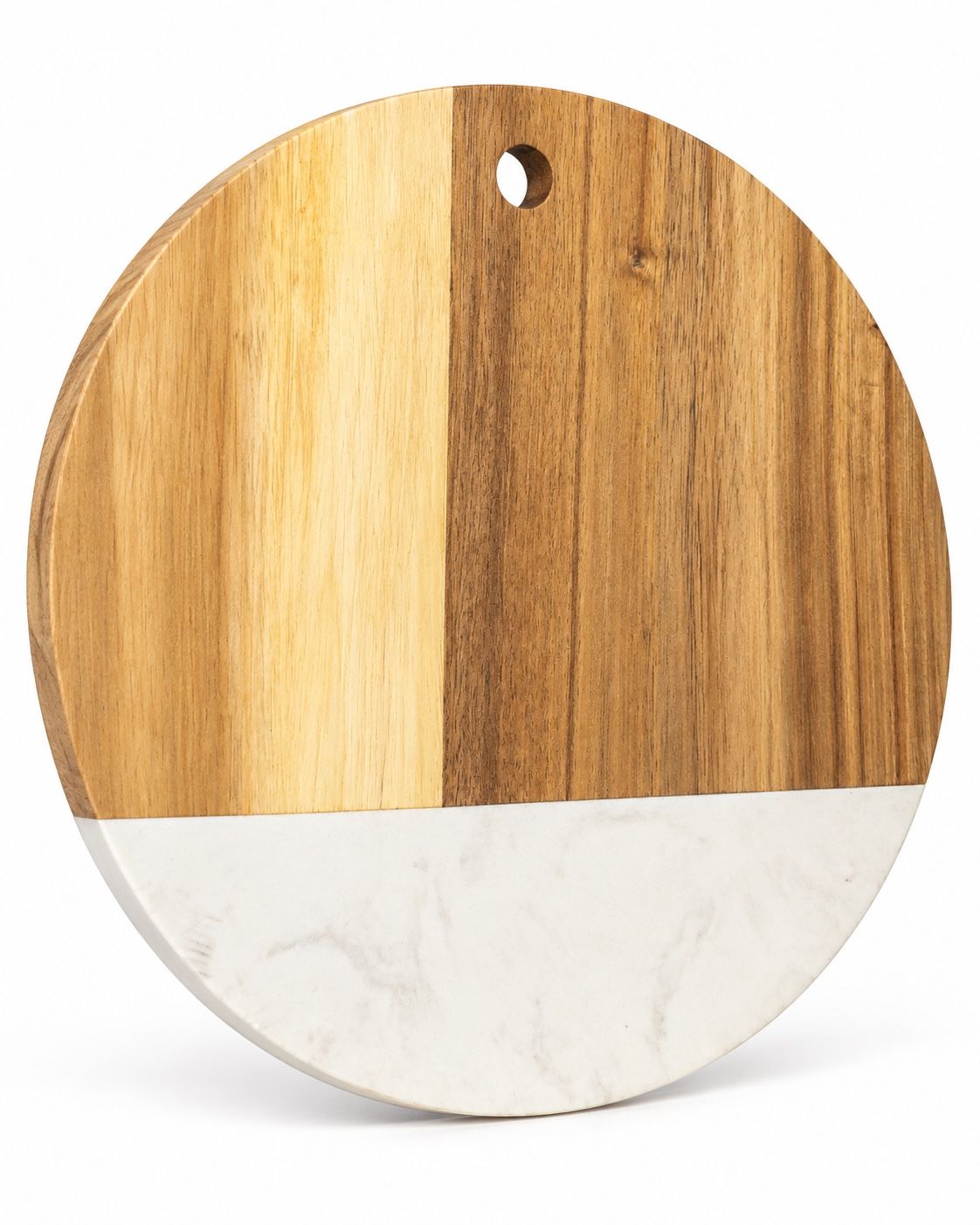 Sansibar Round Acacia Wood & Marble-Effect Cutting Board – 25 cm