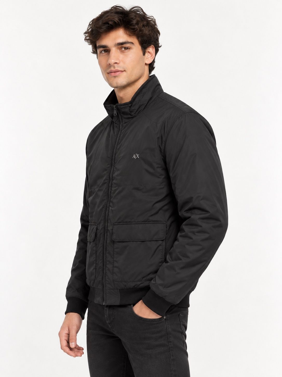 A|X Armani Exchange Men’s Black Lightweight Jacket, photo 2