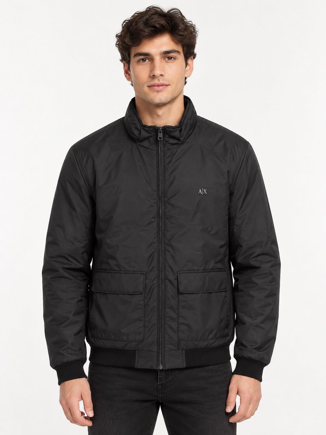 A|X Armani Exchange Men’s Black Lightweight Jacket