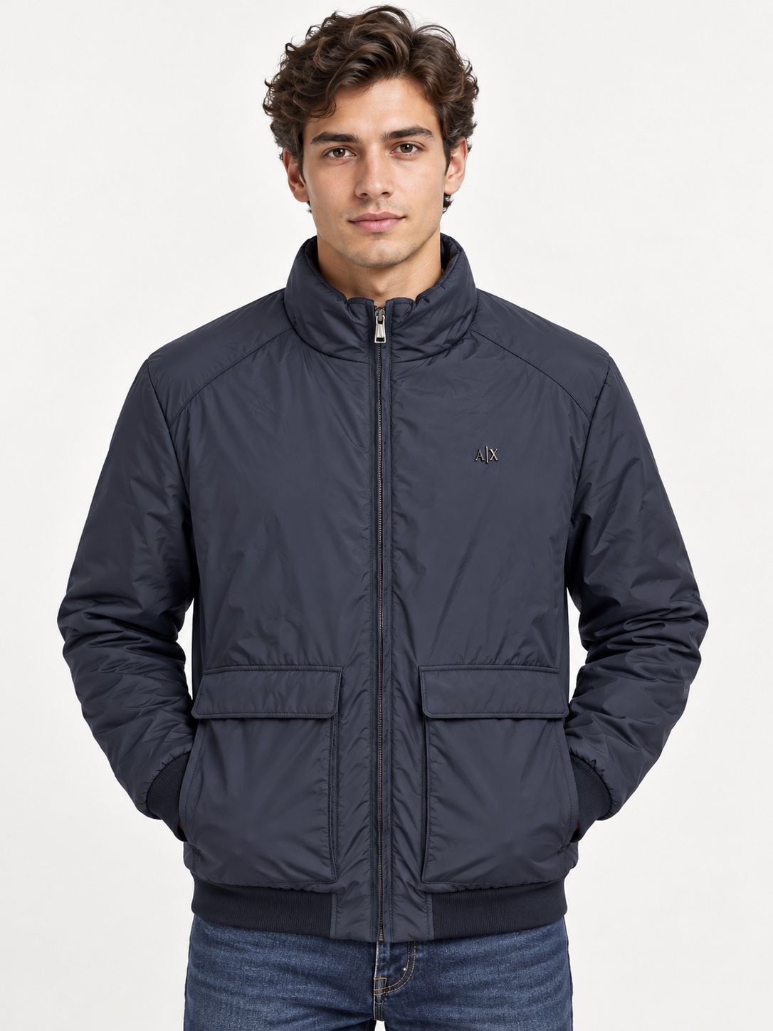 A|X Armani Exchange Men’s Navy Lightweight Jacket