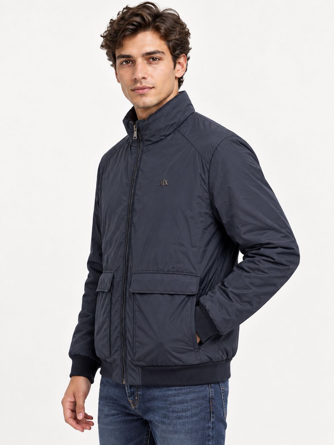 A|X Armani Exchange Men’s Navy Lightweight Jacket, photo 2