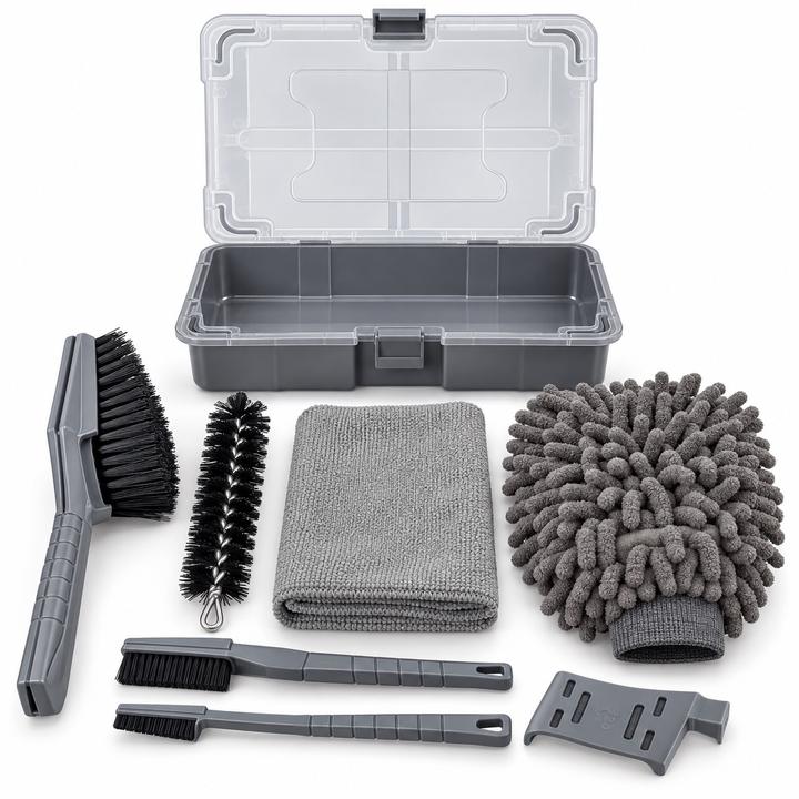 CRIVIT Bicycle Cleaning Set with Storage Case