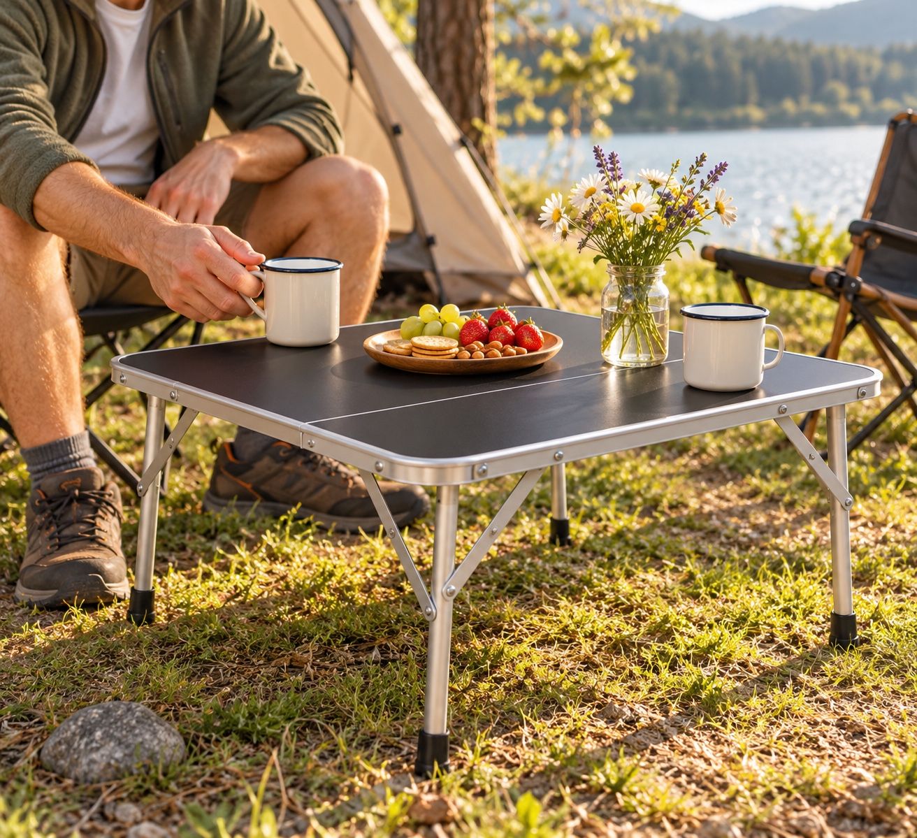 CRIVIT Foldable Camping Table – 60 × 40 × 26 cm, photo 2
