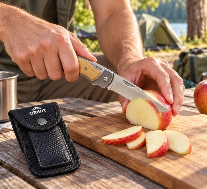 CRIVIT Folding Pocket Knife with Carry Pouch – 190mm, photo 2