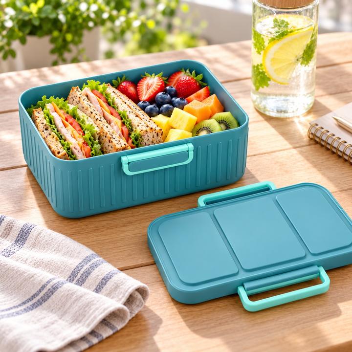 Vivitar 50 oz Food Container – Teal, photo 3