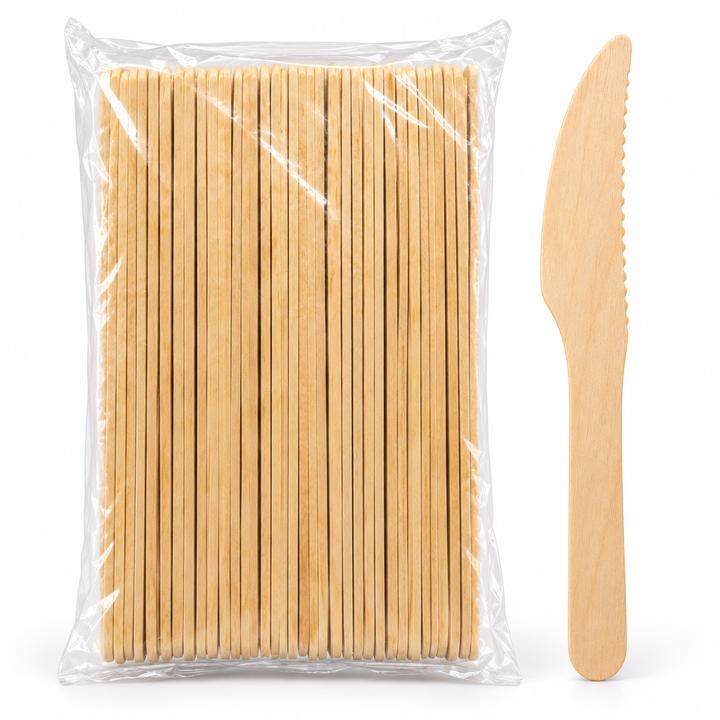 Wooden Disposable Knives – 50 Pieces