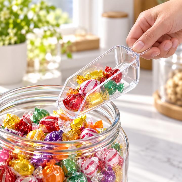 Mini Clear Plastic Serving Scoop, photo 2