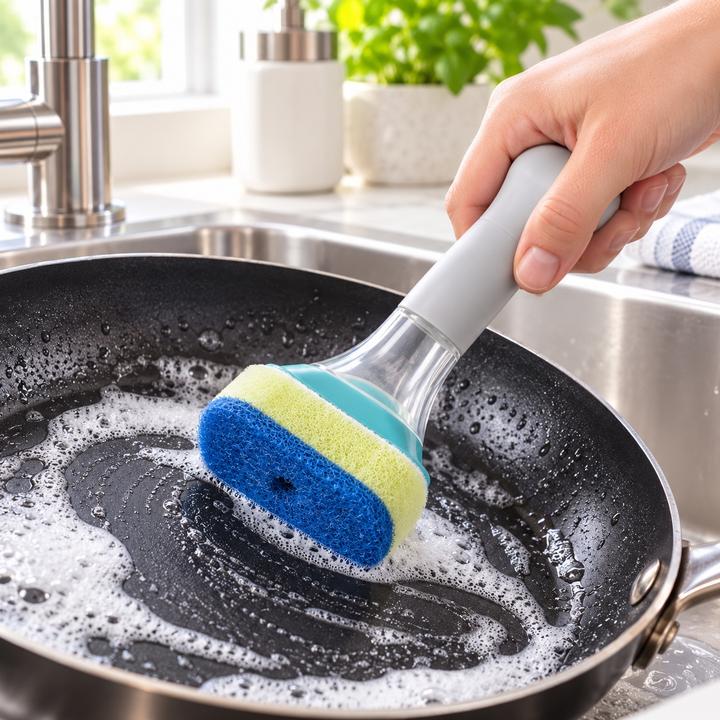 Up & Up Non-Scratch Dish Scrubber with Handle, photo 2