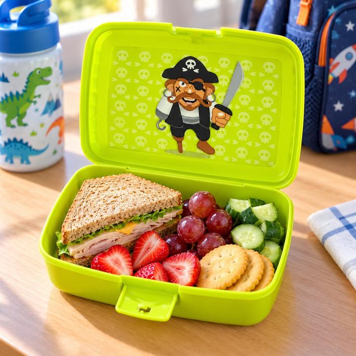Bulli Kids Pirate Lunch Box – Green, photo 2