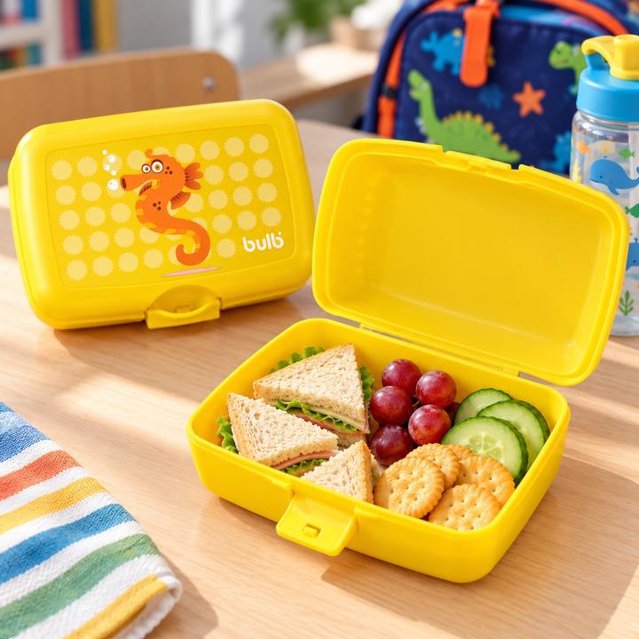 Bulli Kids Yellow Seahorse Lunch Box, photo 2