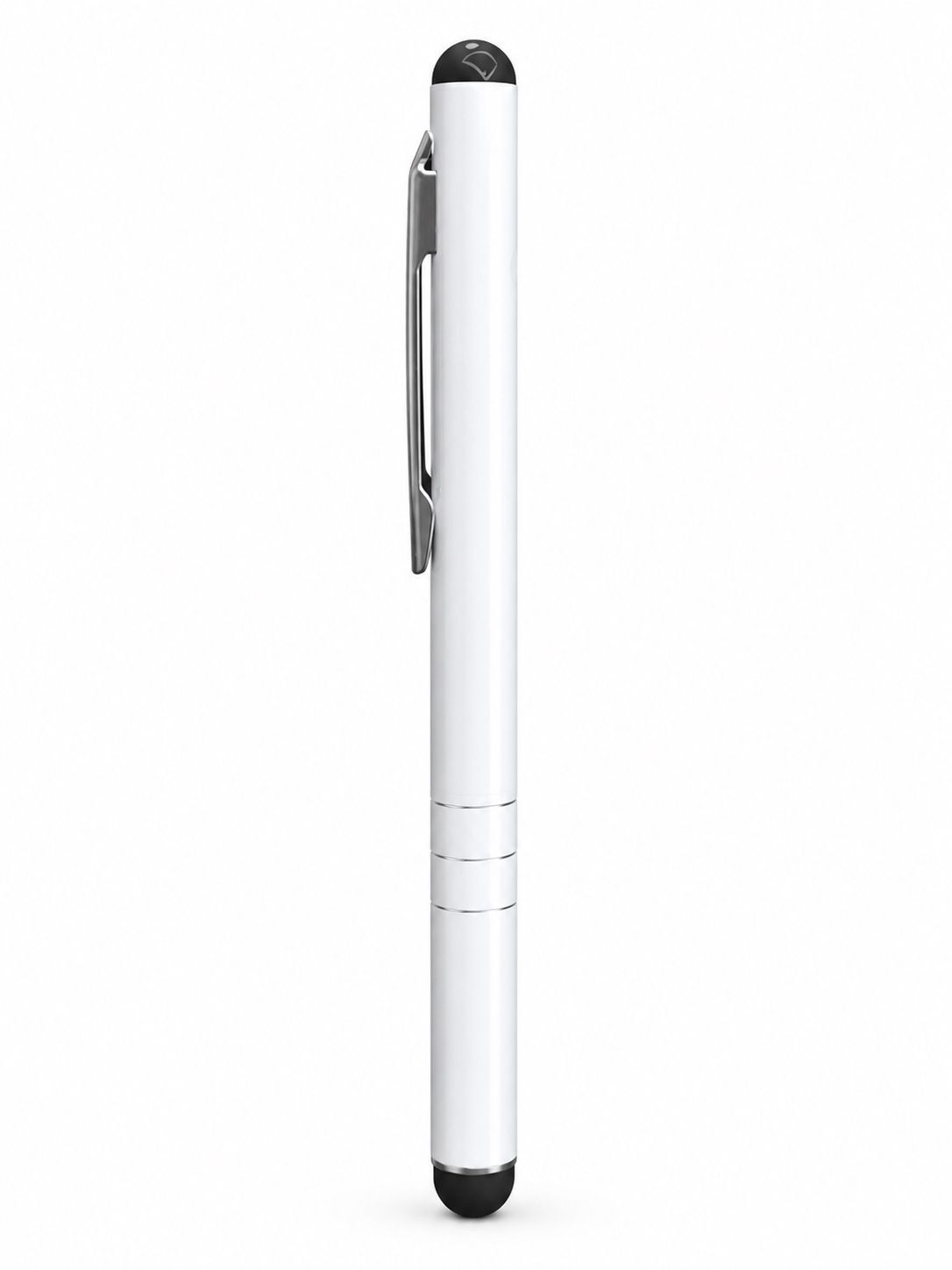 Switch On White Touchscreen Stylus Pen with Clip