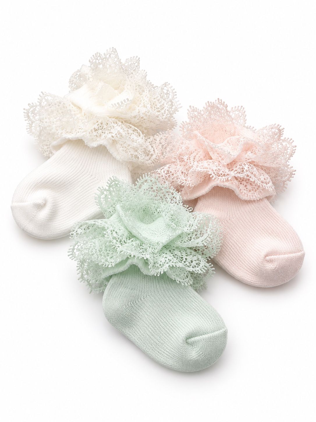 Baby Lace Ruffle Socks – Assorted Colors