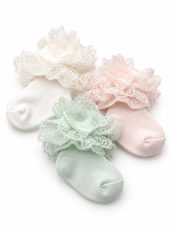 Baby Lace Ruffle Socks – Assorted Colors
