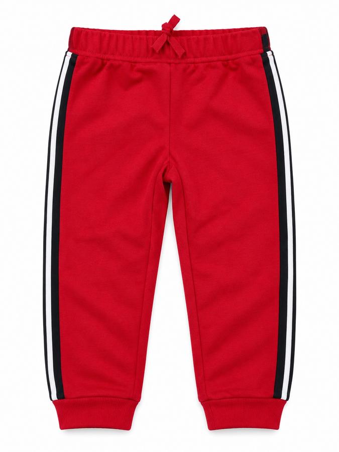 First Impressions Red Toddler Jogger Pants with Side Stripes