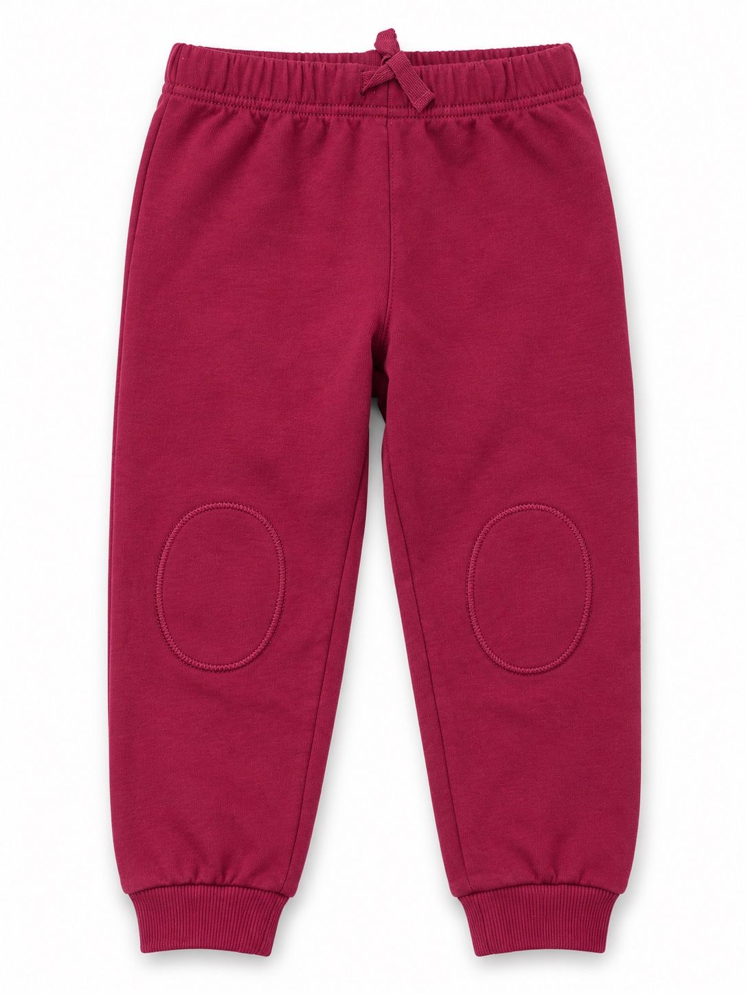 First Impressions Berry Toddler Jogger Pants with Knee Patches