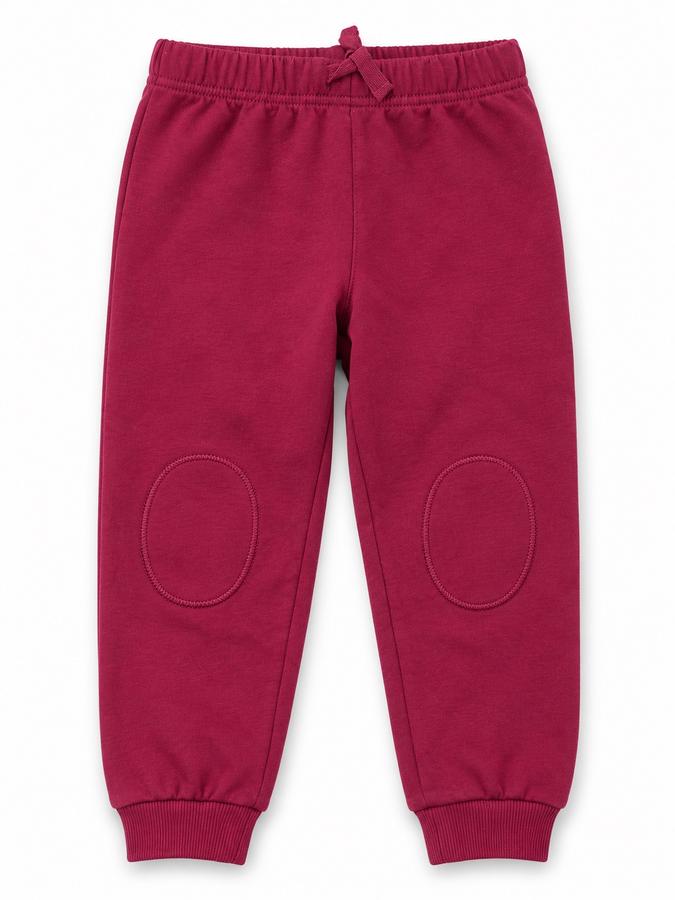 First Impressions Berry Toddler Jogger Pants with Knee Patches