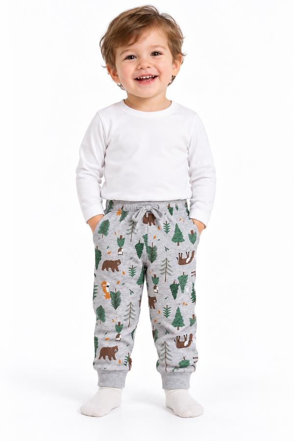 First Impressions Woodland Print Baby Jogger Pants, photo 2