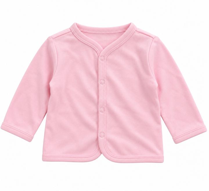 First Impressions Baby Pink Wrap-Front Cardigan