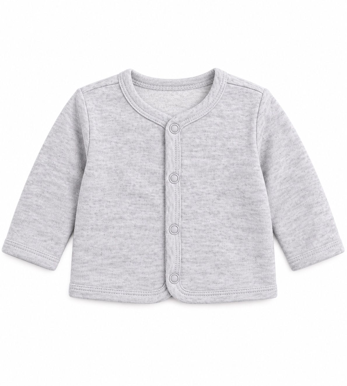 First Impressions Heather Grey Baby Cardigan