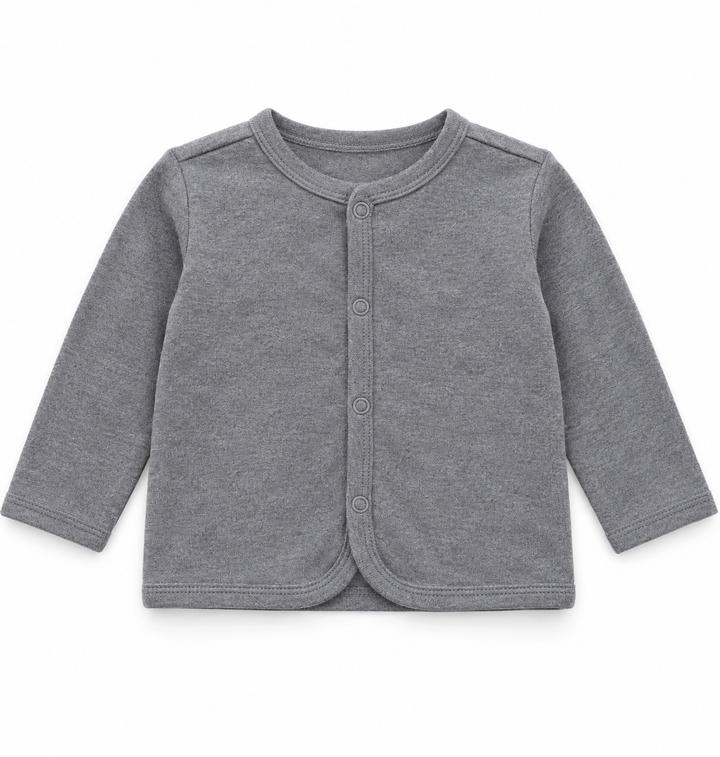 First Impressions Gray Baby Cardigan