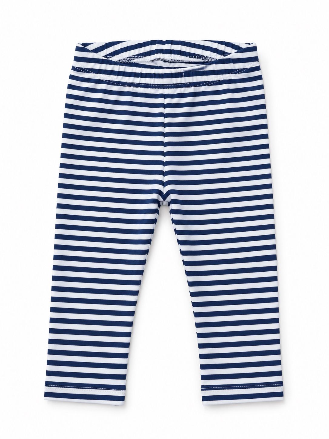 First Impressions Navy and White Striped Baby Leggings