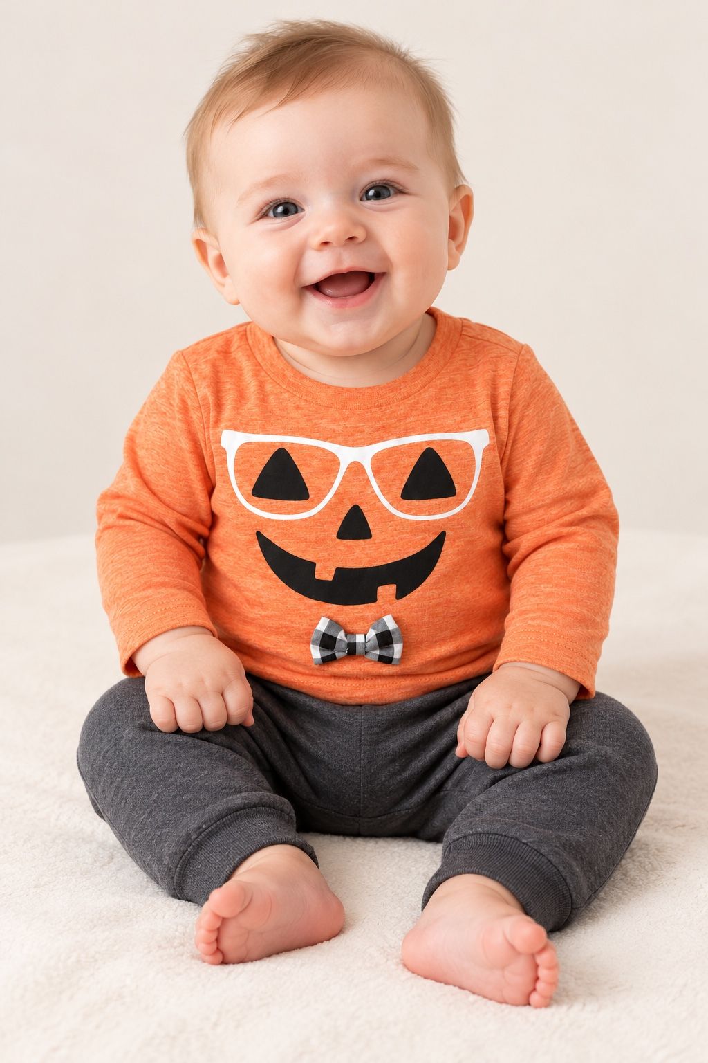 First Impressions Halloween Pumpkin Baby Shirt, photo 2
