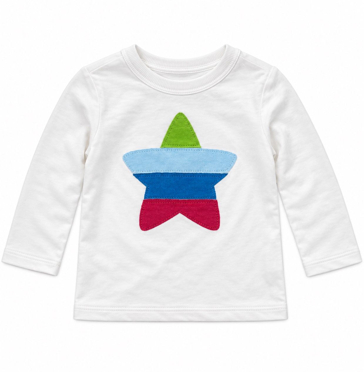 First Impressions White Rocket Appliqué Baby Shirt