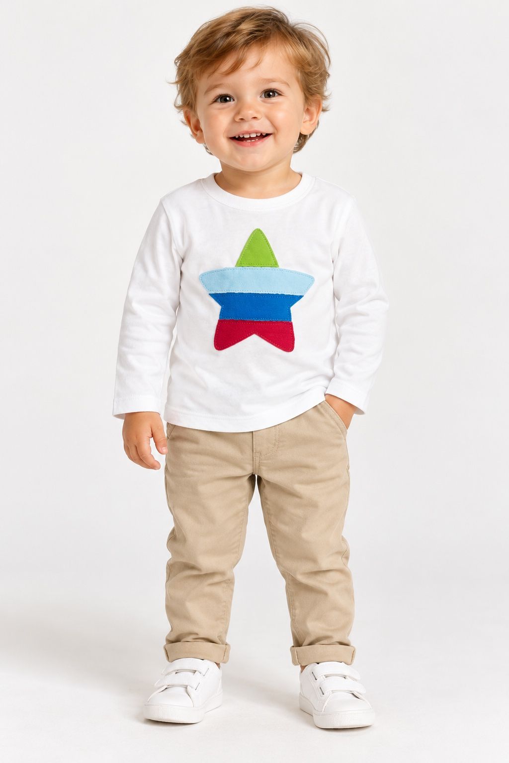 First Impressions White Rocket Appliqué Baby Shirt, photo 2
