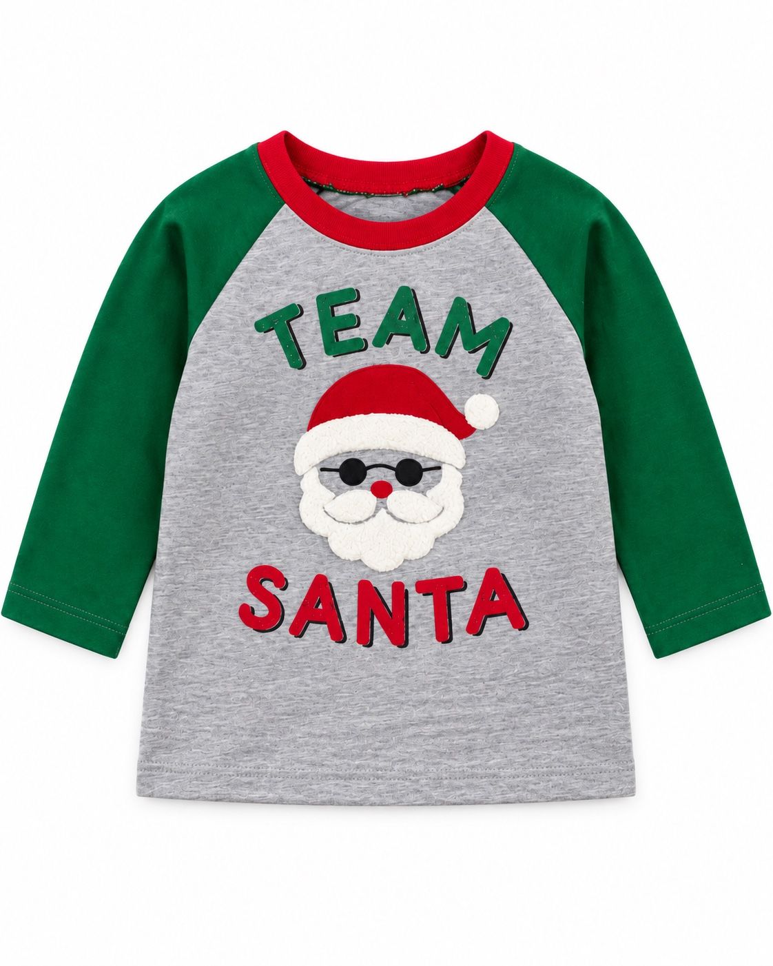 First Impressions Baby Boy “Team Santa” Christmas Shirt