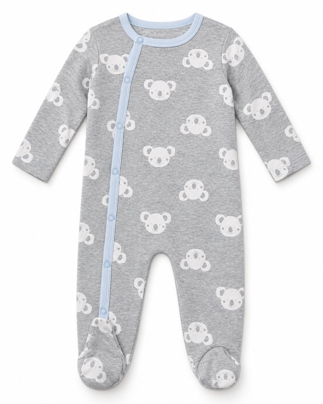 First Impressions Baby Koala Print Footed Sleeper with Matching Cap – 2-Piece Set