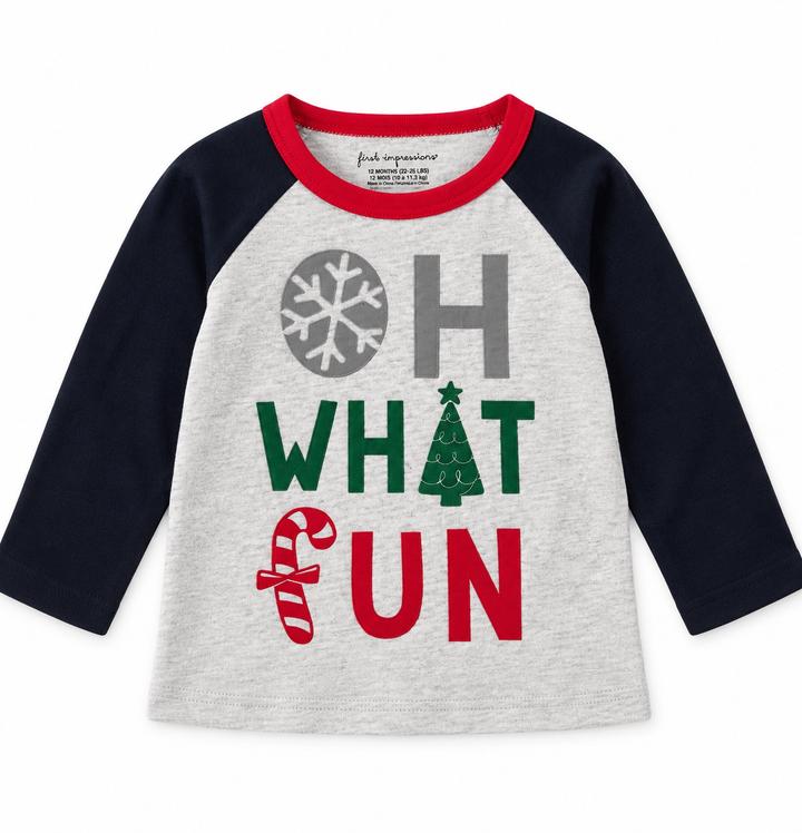 First Impressions Baby Boy Christmas Long-Sleeve Shirt