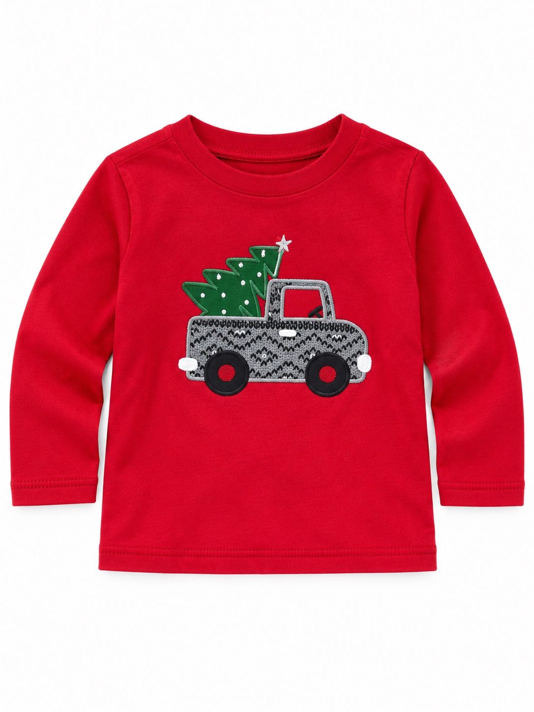 First Impressions Baby Boy Red Christmas Truck Outfit