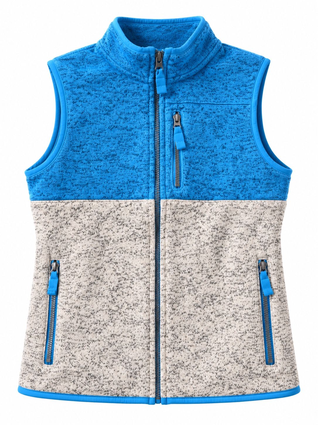 Cat & Jack Blue & Gray Fleece Vest