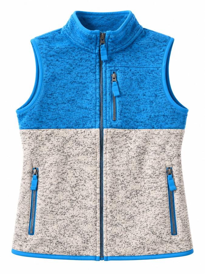 Cat & Jack Blue & Gray Fleece Vest