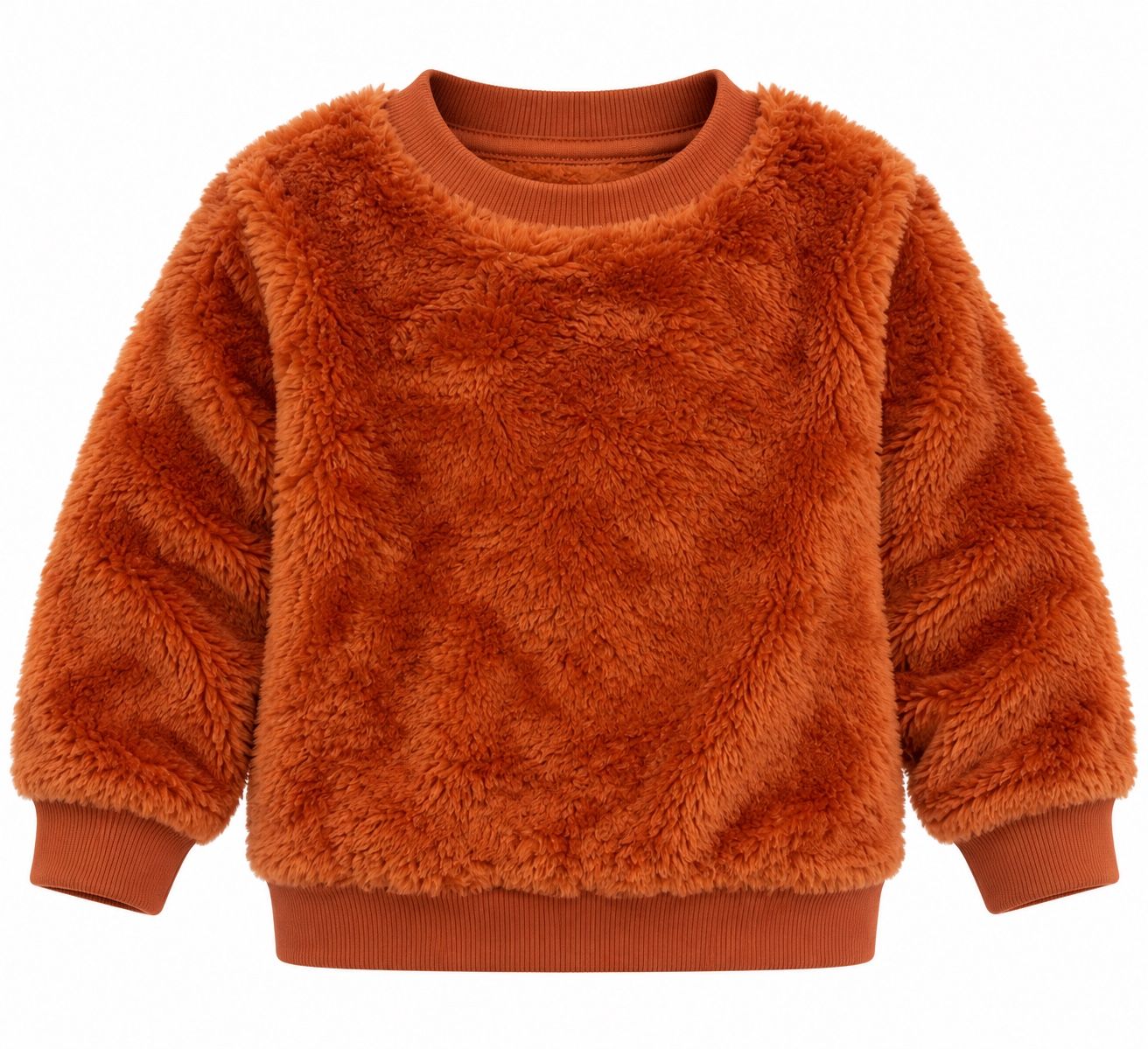 Cat & Jack Rust Fuzzy Baby Sweatshirt