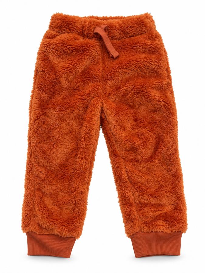 Cat & Jack Rust Orange Plush Fleece Jogger Pants