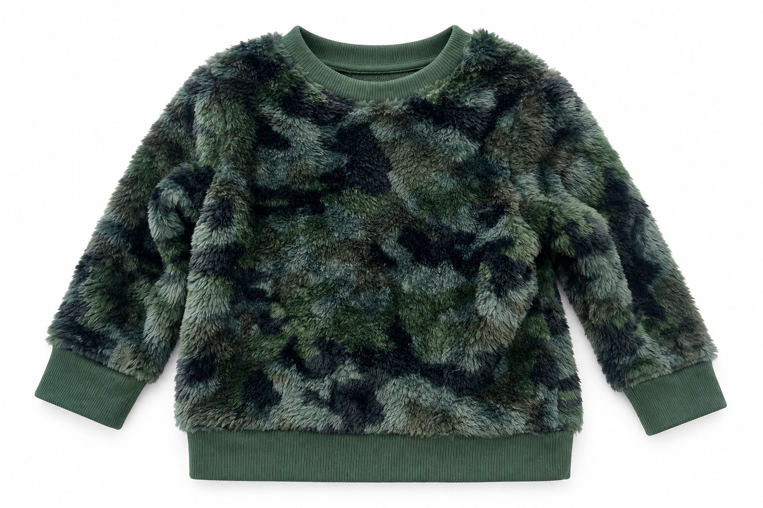 Cat & Jack Toddler Camouflage Faux-Fur Sweatshirt