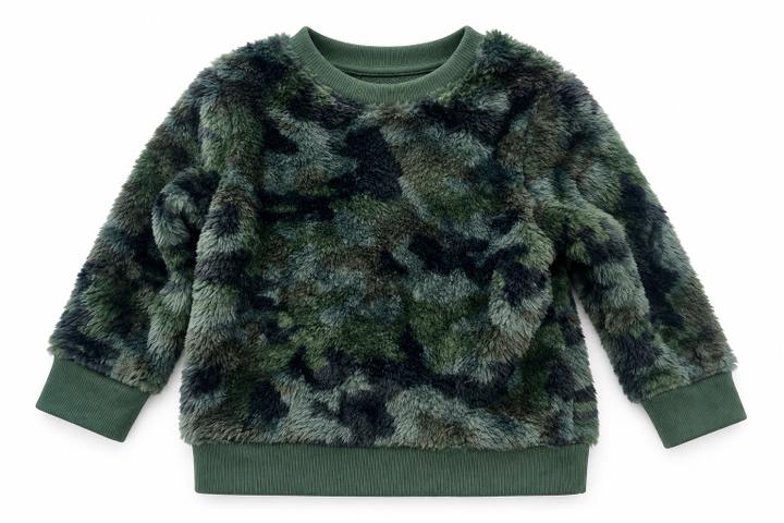 Cat & Jack Toddler Camouflage Faux-Fur Sweatshirt