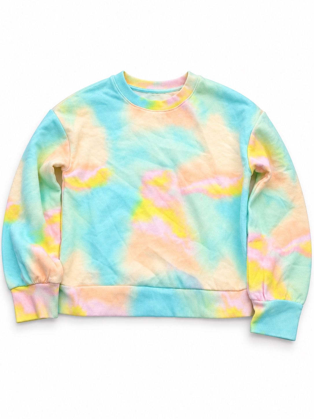 Girls’ Pastel Tie-Dye Crewneck Sweatshirt