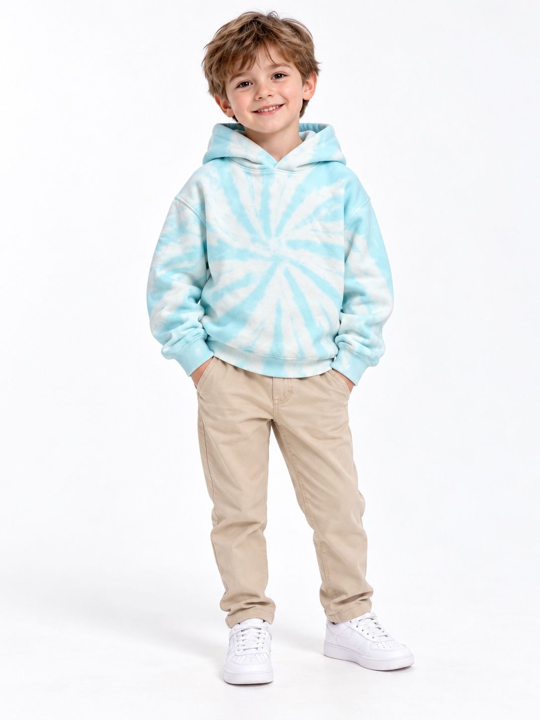 Art Class Kids’ Aqua Tie-Dye Pullover Hoodie