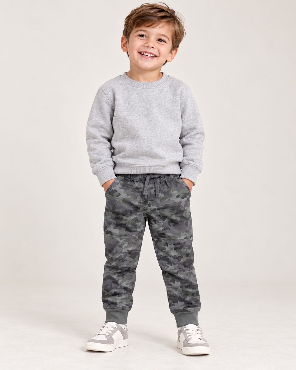 Cat & Jack Boys’ Gray Camo Jogger Pants, photo 2