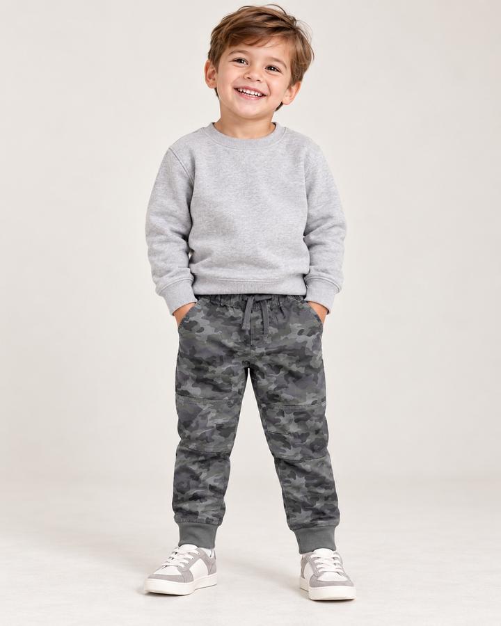 Cat & Jack Boys’ Gray Camo Jogger Pants, photo 2