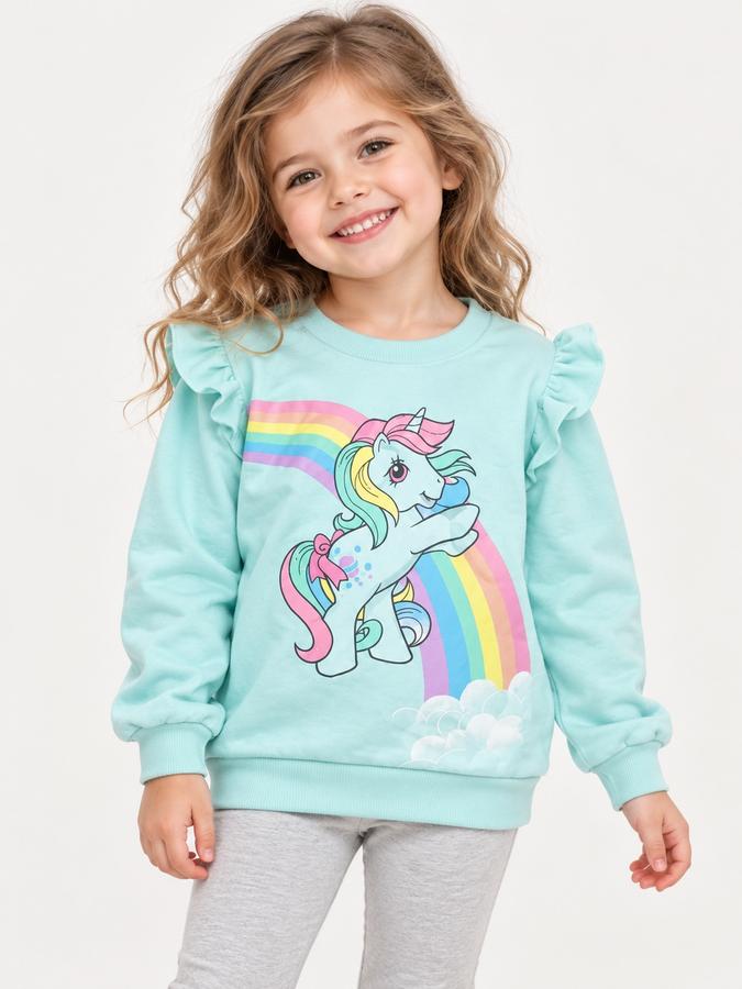 My Little Pony Mint Ruffle Sweatshirt for Girls, photo 2