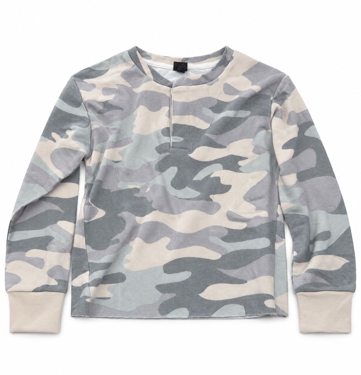 Art Class Girls’ Gray Camo Long-Sleeve Top
