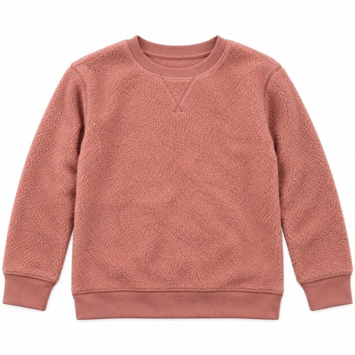 Cat & Jack Dusty Rose Plush Fleece Sweatshirt