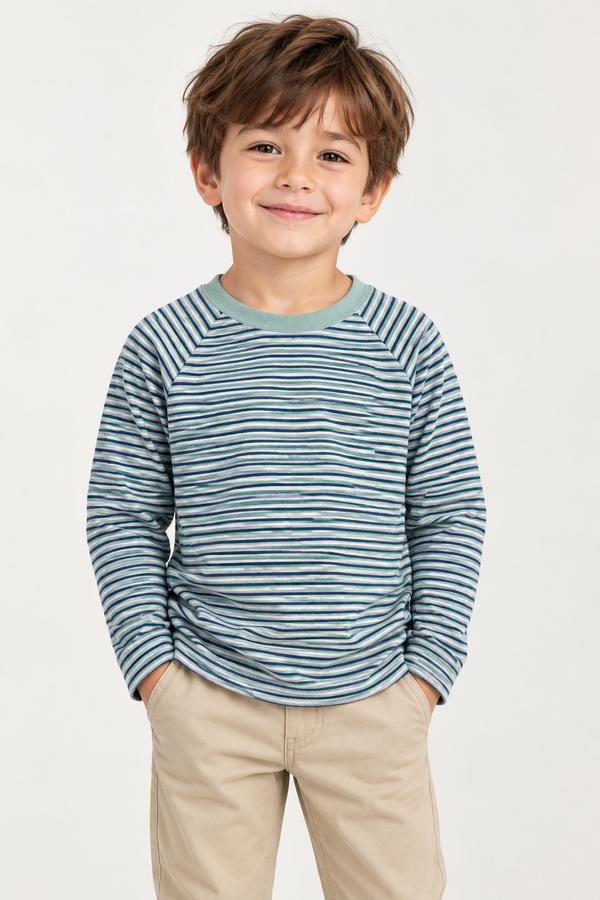 Cat & Jack Boys’ Striped Long-Sleeve Shirt, photo 2