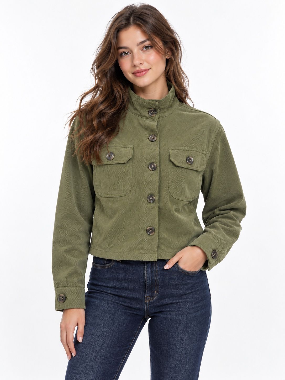 Knit Works Olive Green Utility Jacket, photo 2